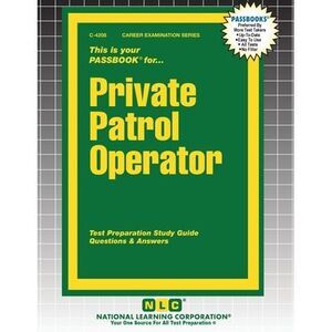 Private Patrol Operator -- Passbooks